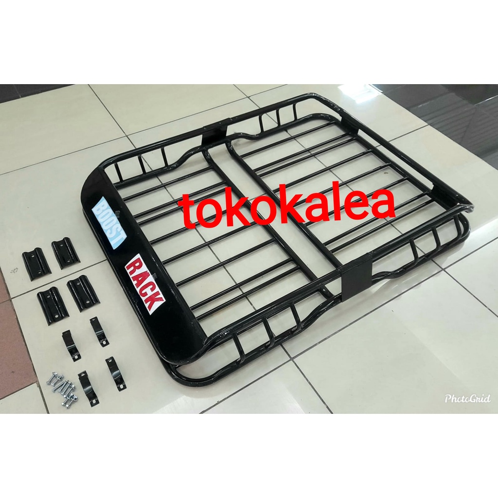 Roof Rack Bagasi Rak Atas Mobil Toyota Fortuner Boost Rack Besi Buzz Rack Hitam