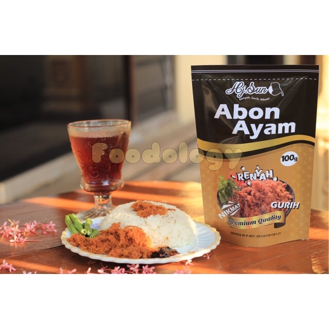 

Abon Ayam Super Premium Non MSG Hj Sun 100 gram