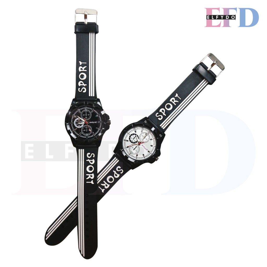 ELFYDO J169 Jam Tangan Analog Wristwatch Jam Tangan Couple Pria Wanita