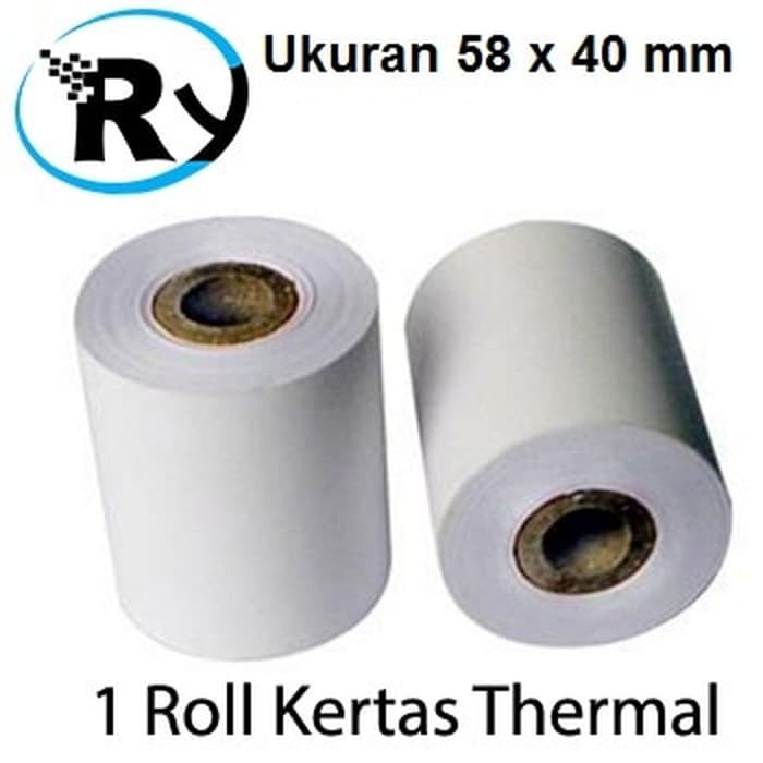 

Jual Kertas Struk Printer Thermal Ukuran 58 X 40 - 1 Roll Murah