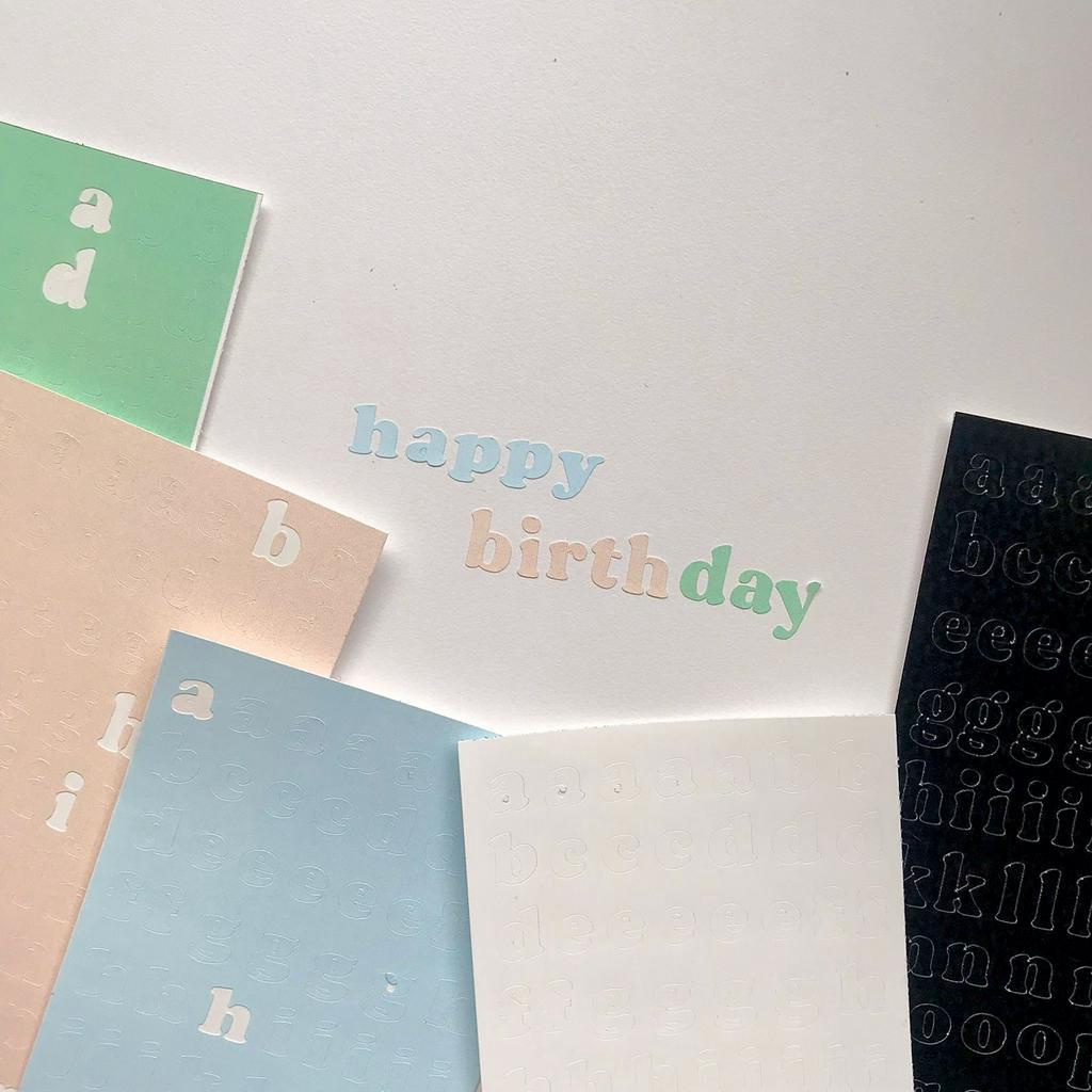 

Stiker huruf pastel/ alphabet deco sticker/ stiker huruf aesthetic dekorasi photocard jurnal
