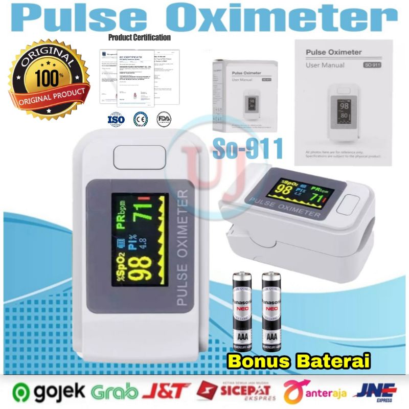 Paket 2in1 Thermometer  Pulse Oximeter Fingertip