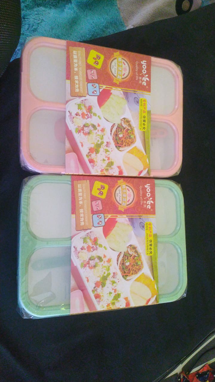 Tempat Makan Yooyee 578 Green Pink Blue Anti Tumpah
