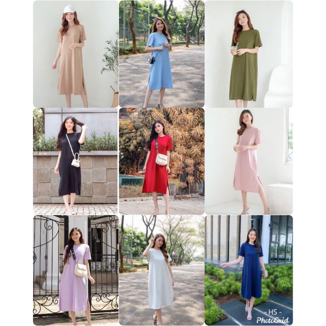 DRESS POLOS WANITA KEKINIAN AVAGE/DRESS/OVERSIZE/DRESS CASUAL