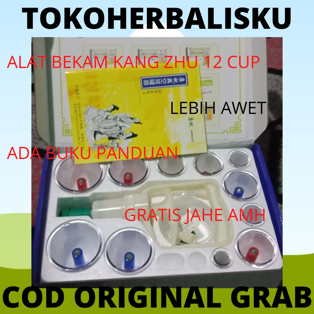 Alat Bekam lengkap kangzhu isi 12 kop angin asli original