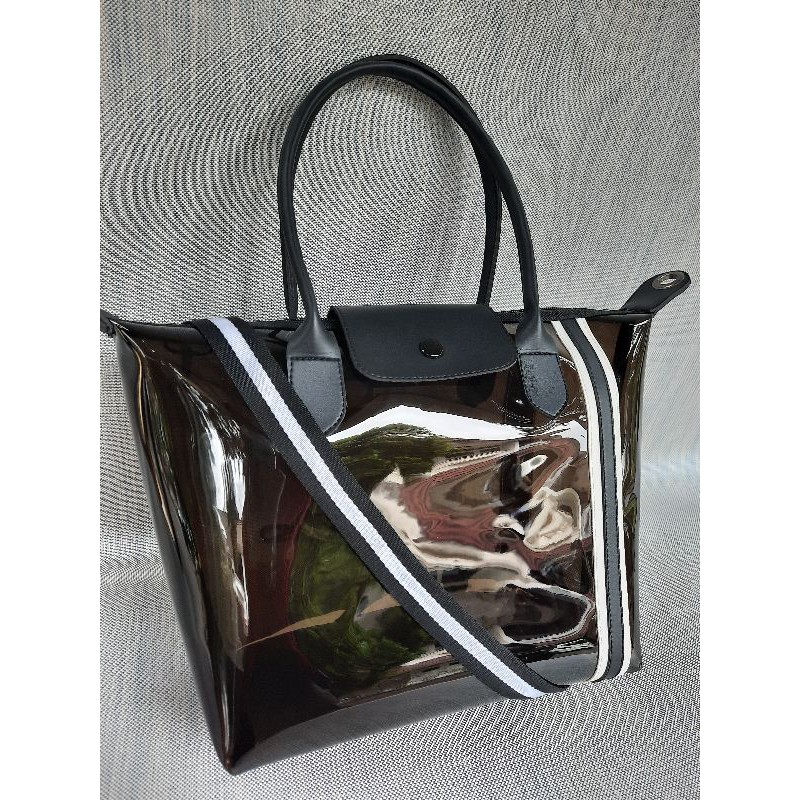 Tas mika baru hitam. Tas new normal. Tas slempang mika. Tas model long cham
