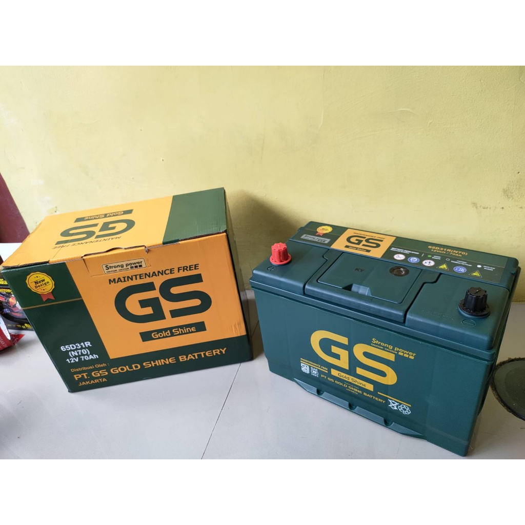 Aki Kering GS MF N70 12V 70Ah 65D31R Battery Phanter L300