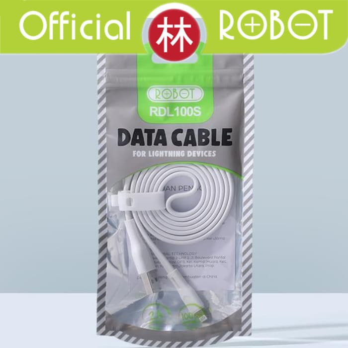 Vivan Robot RDL100 Kabel Data iPhone ORIGINAL