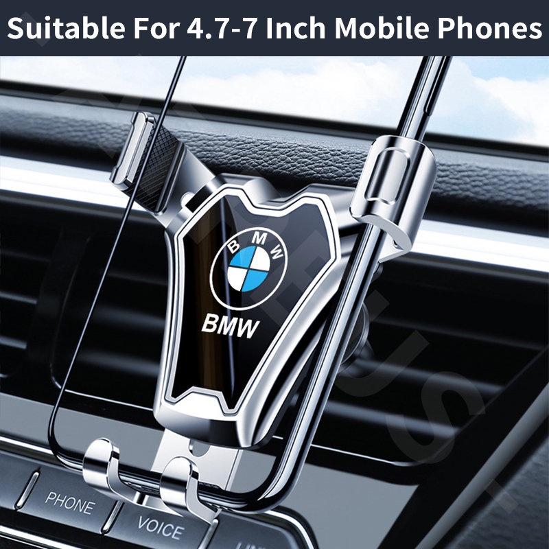 BMW Stand Handphone Universal 4.7-7 inch Dapat Berputar 360 Derajat Ventilasi Ac Mobil Holder Handphone Untuk E36 E46 E30 E90 F10 F30 E39 E60 X1 E84 F48 F25 X3 E83 X5 F15