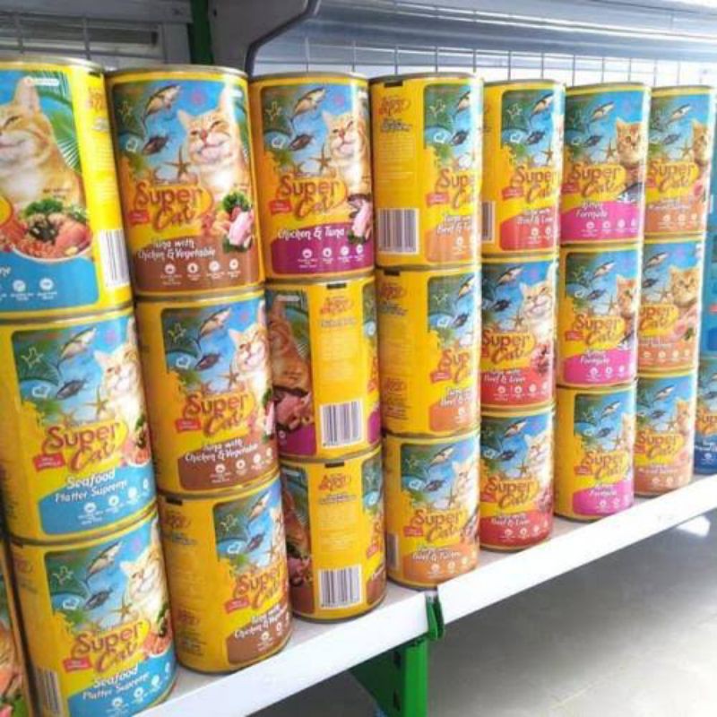 Supercat Kaleng 400gr isi 24 pcs / kusus GO-JEK/GRABB