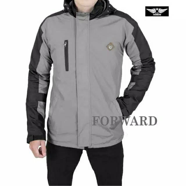 Jaket parasut gunung winbreaker motor pria forward