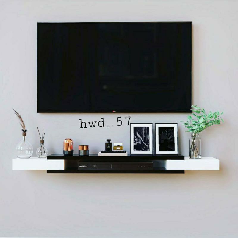 Rak TV MINIMALIS Meja tv Rak ambalan gantung rak dinding minimalis serbaguna tempel dekorasi dinding