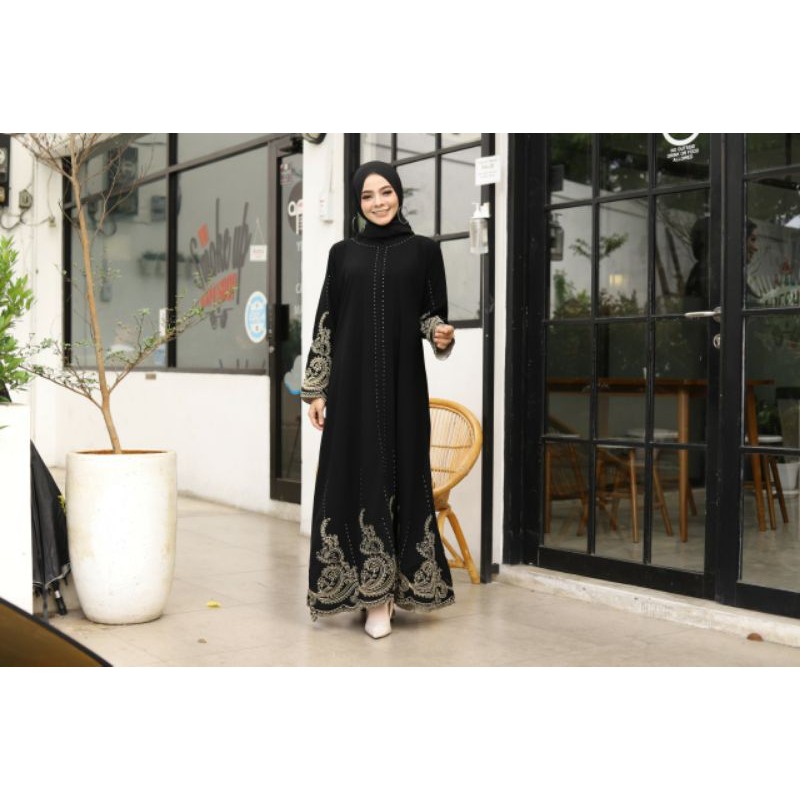 GALLERY EXCLUSIVE ABAYA HITAM GAMIS DUBAI 03