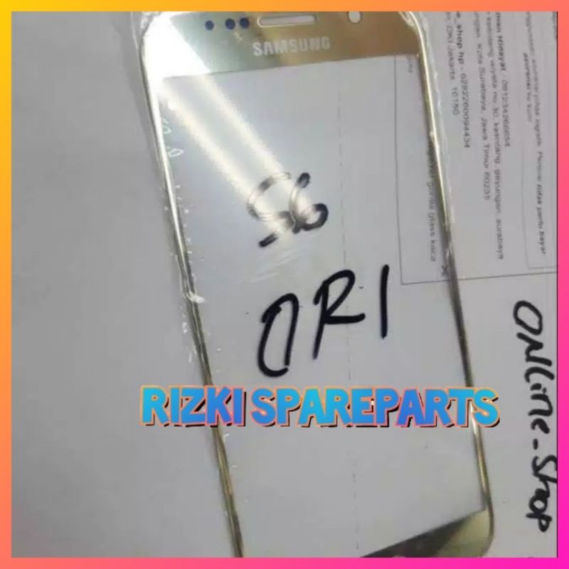 KACA LCD KACA DEPAN TOUCHSCREEN SAMSUNG GALAXY S6 FLAT G920 ORIGINAL