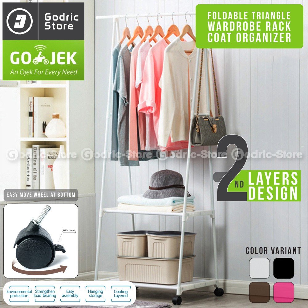 Triangle Stand Hanger Rak  Buku Rak  Pakaian Rak  Baju 