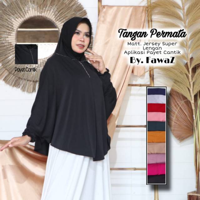 FAWWAZ JILBAB INSTANT TANGAN/ LENGAN MENYATU