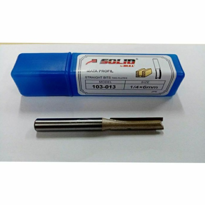 Solid 103-013 Mata Router / Profil Lurus / Straight Bit 6 mm