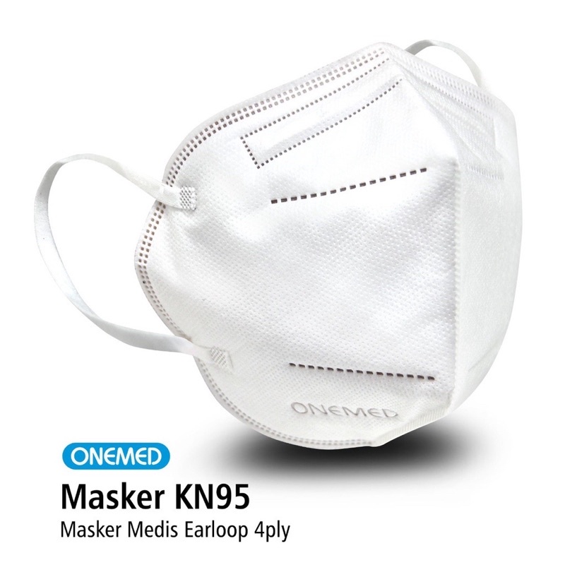 MASKER KN95 KN 95 ONEMED 4 PLY EARLOOP DEWASA ISI 20 PCS