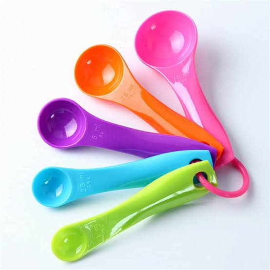 SENDOK TAKAR - SENDOK UKUR TAKARAN 5 UKURAN - MEASURING SPOON 1 SET ISI 5 SENDOK