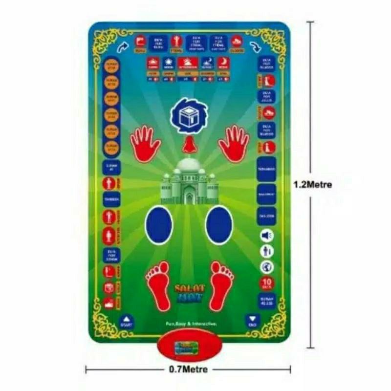 Sajadah Anak Educational Prayer Salat Mat Alat Belajar Salat untuk Anak Smart Sajadah-1