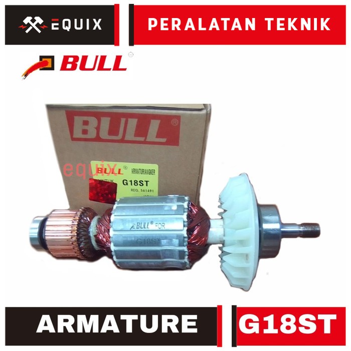 Bull armature G18ST angker for mesin Discgrinder 7inch Hitachi G 18ST