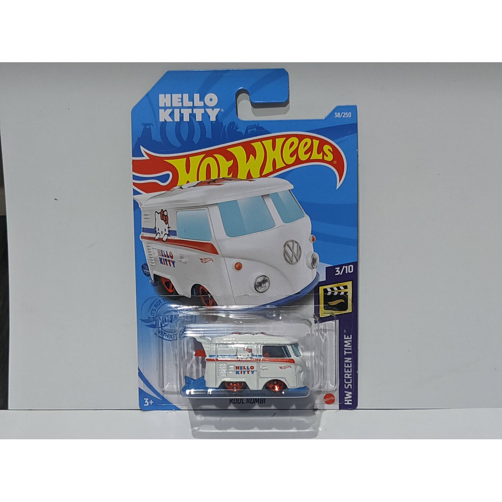 Hotwheels Kool Kombi Hello Kitty Putih