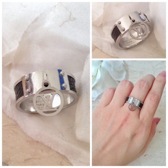 Cincin LV kulit titanium premium