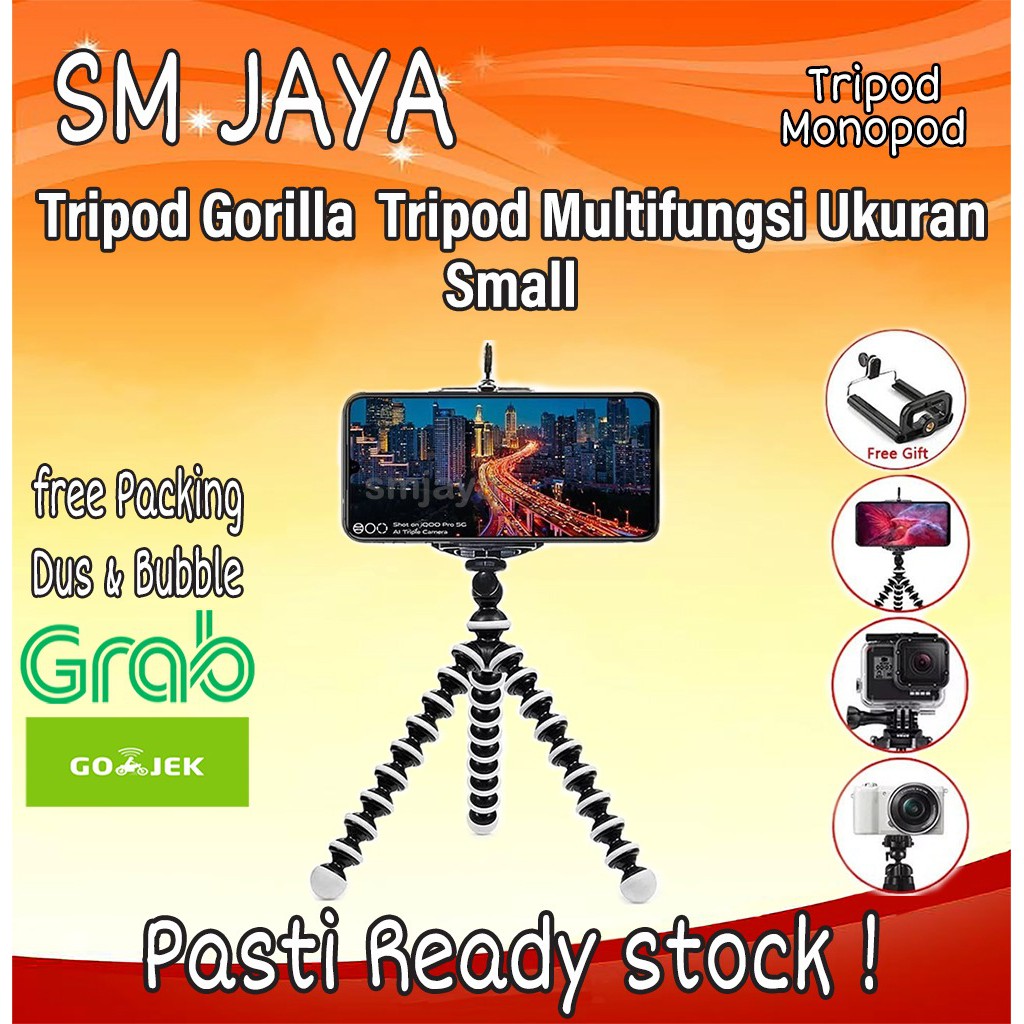Tripod Gorilla / Tripod Multifungsi Ukuran S / Small