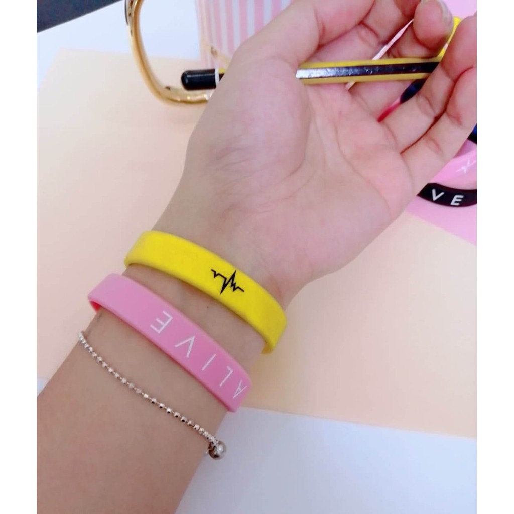 Alive Gelang Pria Bracelet BISA BAYAR DITEMPAT BLACK ALIVE
