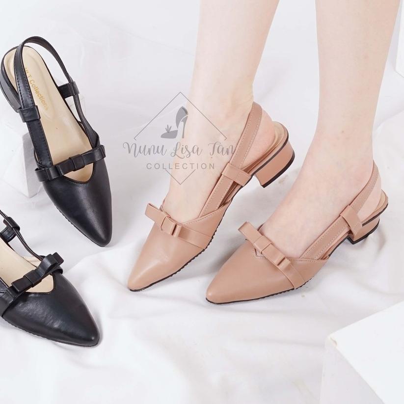 ● NunuLisaTan - bayar ditempat heels Wanita terbaru heels LANCIP 3 cm ❉