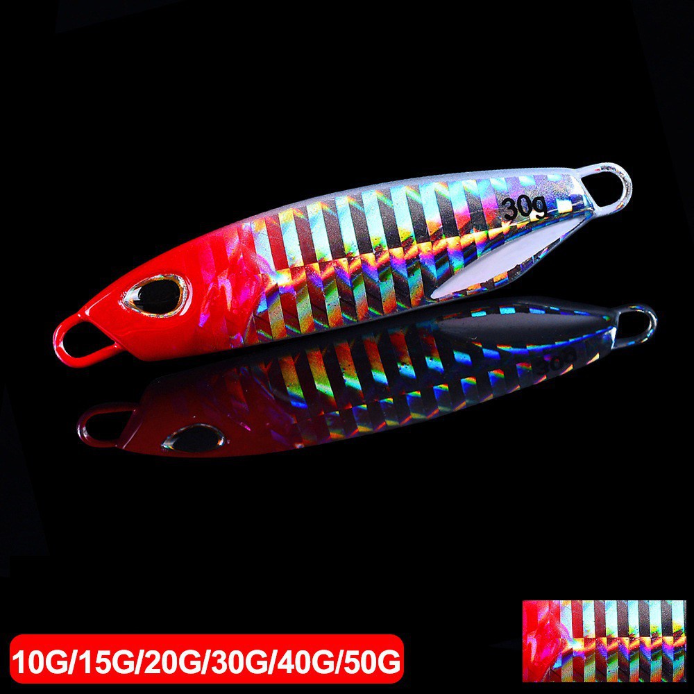 10g / 15G / 20G / 30G / 40G / 50G Umpan Pancing Jigging Hook Spinner Bahan Metal