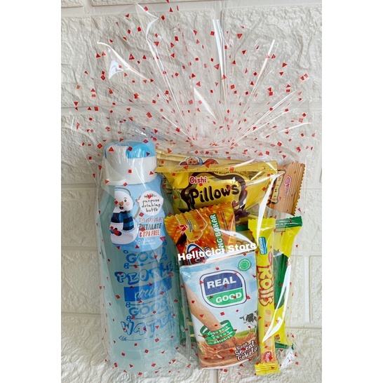 

PARCEL KEMASAN BINGKISAN SNACK + BOTOL MINUM ULANG TAKUMA TAHUN