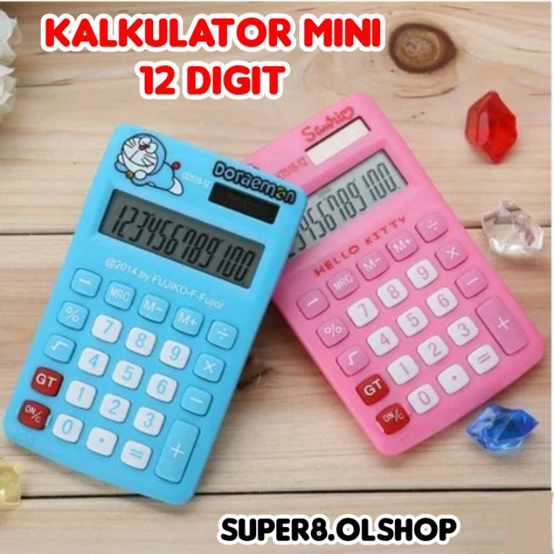 Kalkulator Meja 12 Digit / Kalkulator Karakter⭐ Super8 ⭐