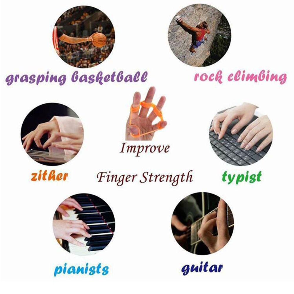 LANFY Finger Expander Muscle Training Hand Trainer Finger Stretcher Fitness Equipments Strengthener Exercise Hand Grips Resistance Bands