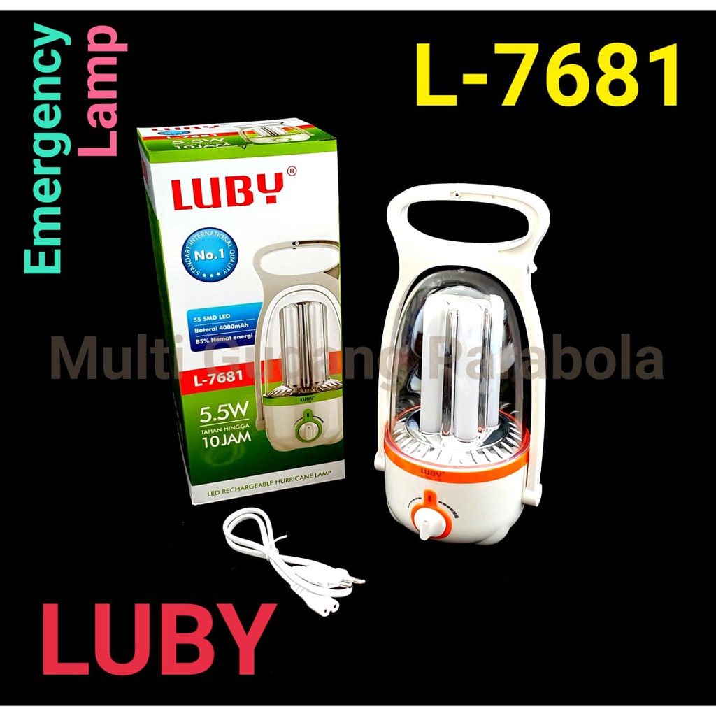 Lampu Emergency Luby L 7681 Emergency Lamp 5.5 watt