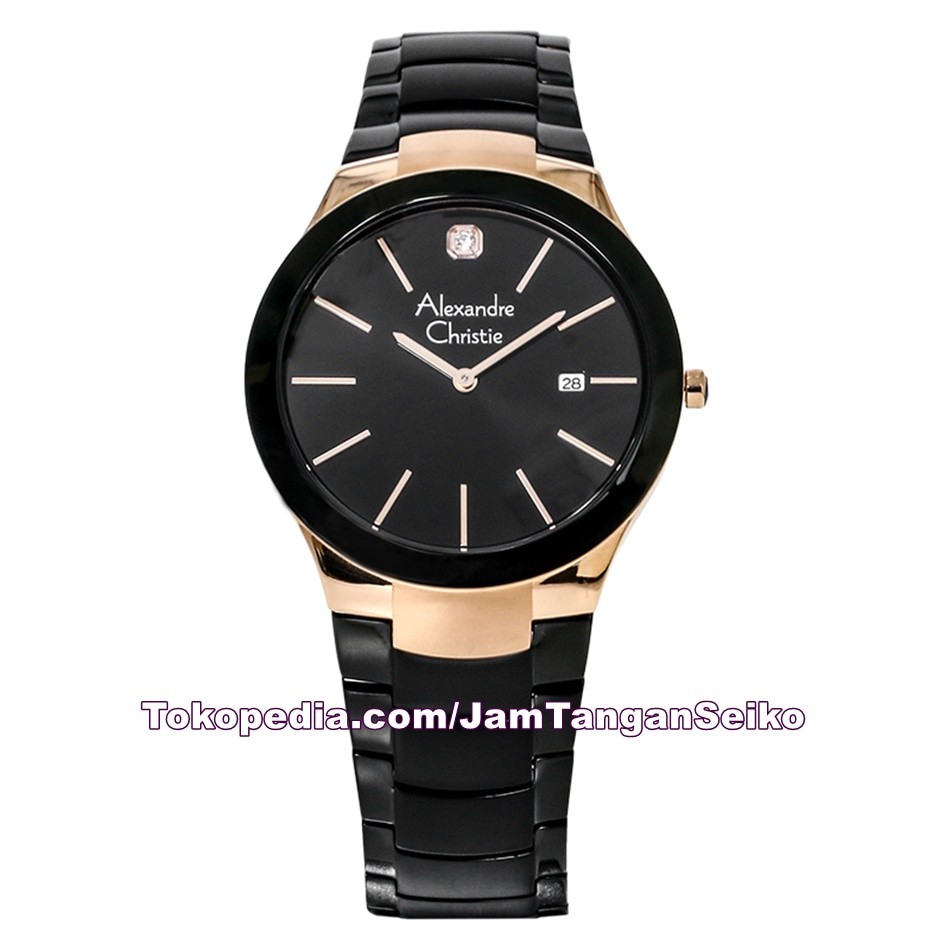 Jam Tangan Pria Alexandre Christie AC 8028 MD BBRBA Original Stainless