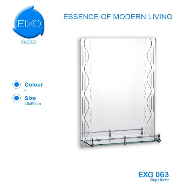 EIXO Global Mirror Kaca Cermin 45 x 60 cm Wastafel Dinding Kamar Mandi ---NEW---