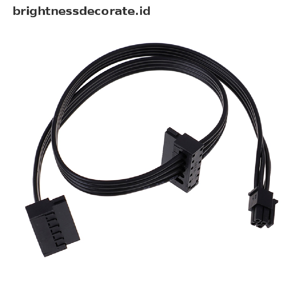 1 Pc Kabel Power Supply 45cm Mini 4 Pin Ke 2 Sata Ssd Untuk Lenovo M410 M610 M415