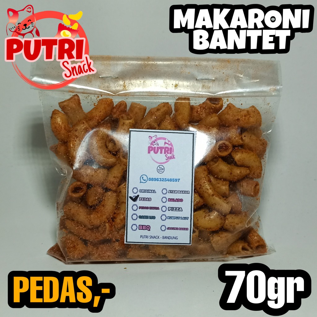 Makaroni Bantet / Makaroni Ngembang 70gr Bumbu Seblak