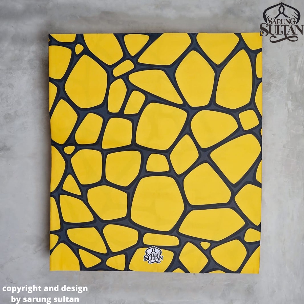 KAIN SARUNG PRIA DEWASA GAUL MODERN KEKINIAN / SARUNG SULTAN YELLOW STONE