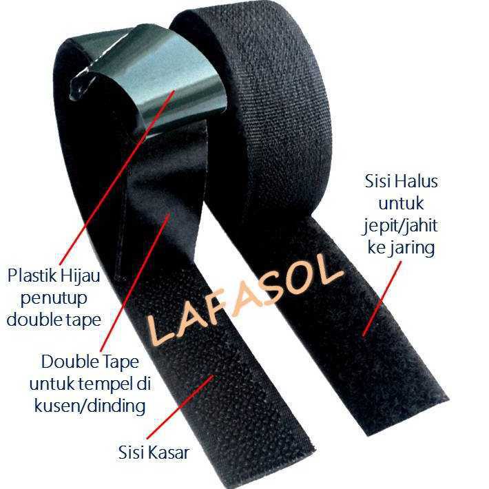 Velcro Tempel untuk Tirai Magnet Anti Nyamuk Kawat  Kasa  