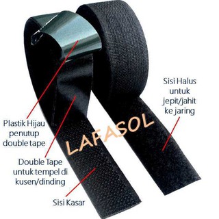 Velcro Tempel untuk Tirai Magnet Anti Nyamuk  Kawat  Kasa 