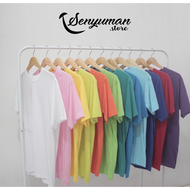 KAOS POLOS MURAH COTTON COMBAD 30s PREMIUM 100% ASLI BERGARANSI!!!