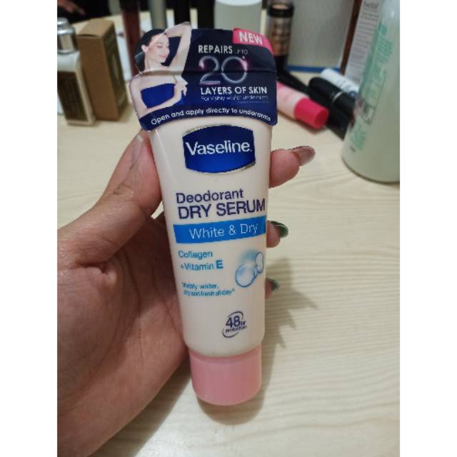 Jual Vaseline Deodorant Cream Dry Serum White & Dry Original Thailand