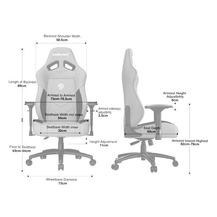 ANDASEAT T-Compact Series Premium - Gaming Chair