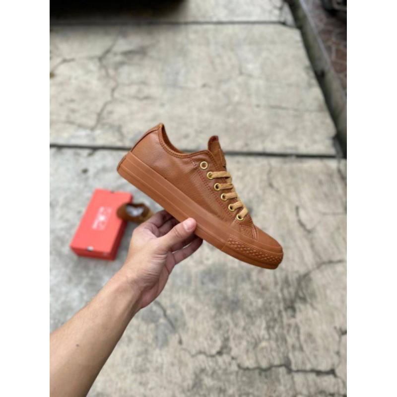 Converse All Star Ox Leather Low Brown