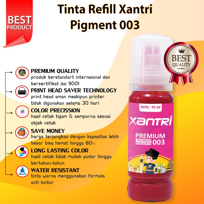 TINTA ISI ULANG / TINTA KOREA FOR REFILL PRINTER EPSON 70ML YELLOW