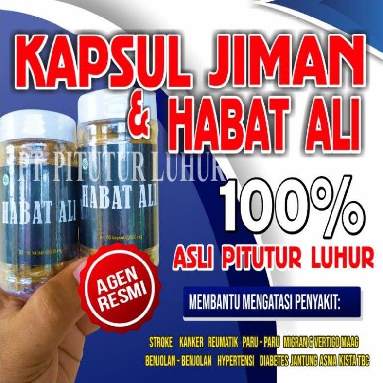 ( BISA BAYAR DI TEMPAT) JAMU KAPSUL JIMAN PITUTUR LUHUR DAN HABAT ALI ASLI 100%