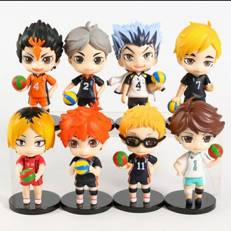 Action Figure Haikyuu Bokuto Hinata Kenma Miya Atsumu Oikawa Tsukishima Sugawara