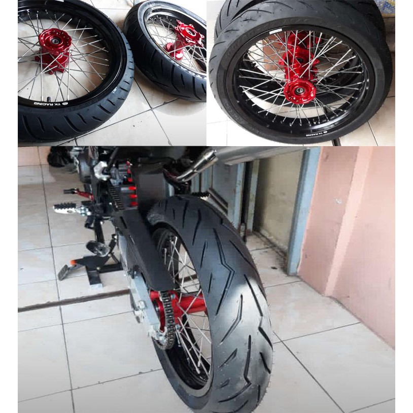 BANSET HONDA CRF 150 L VELG SUPERMOTO TK RACING BUKAN TK EXCELL TERBARU